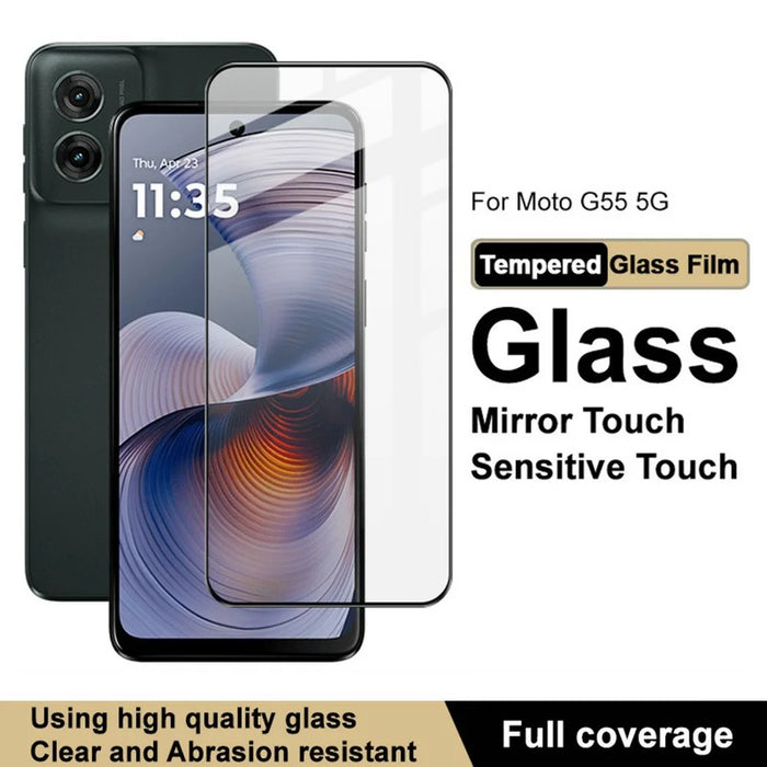 IMAK Pro+ Series For Motorola Moto G55 5G Tempered Glass Full Screen Protector Sensitive Touch Film - 3