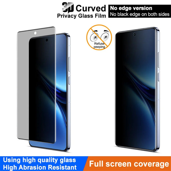 IMAK For vivo X200 Pro 5G Anti-Spy Tempered Glass Screen Protector (No Edge Version) - 4