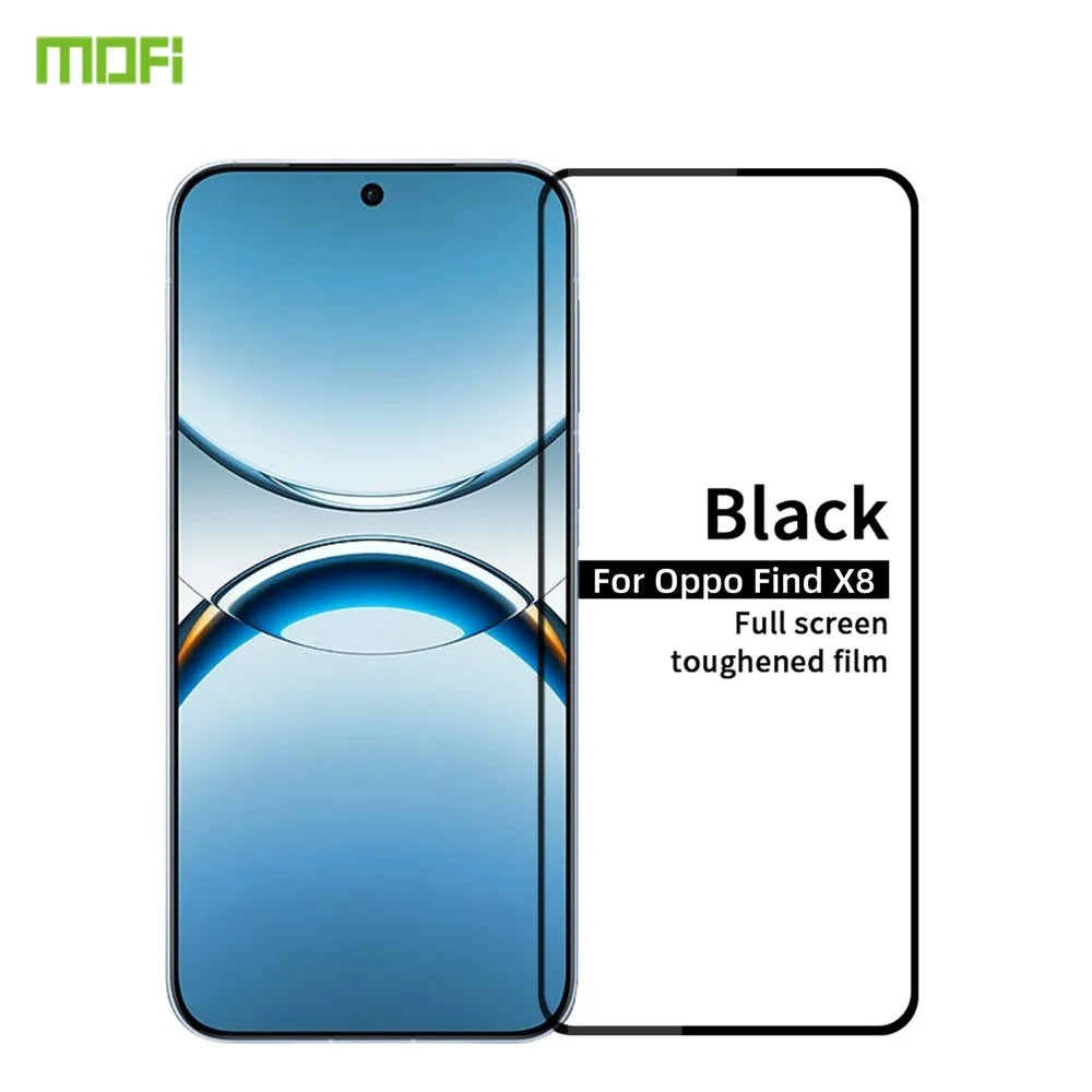 MOFI For Oppo Find X8 5G Screen Protector  JK Series-1 Anti-Explosion 9H Full Cover Screen Film (Full Glue) - Black - 2