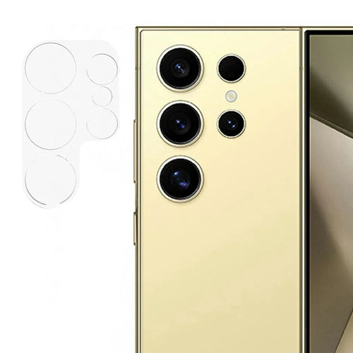RURIHAI For Samsung Galaxy S25 Ultra Camera Lens Protector 3D Clear High Aluminum-Silicon Glass Lens Film - 1
