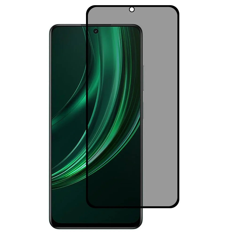 For Realme 13 5G Anti-Peep Full Covering Screen Protector Silk Printing Tempered Glass Film - 1