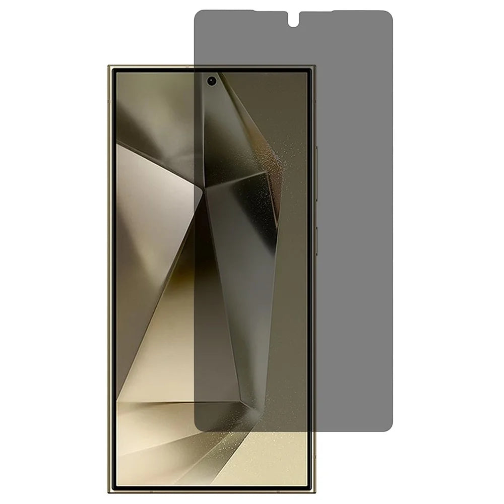 For Samsung Galaxy S25 Ultra Anti-Spy Screen Protector 2.5D High Aluminum-Silicon Glass Film (Fingerprint Unlock) - 1