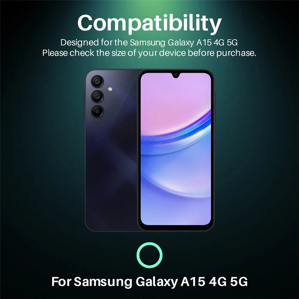 NORTHJO For Samsung Galaxy A15 5G  /  4G Camera Lens Protector Tempered Glass HD Clear 3D Full Coverage - 2