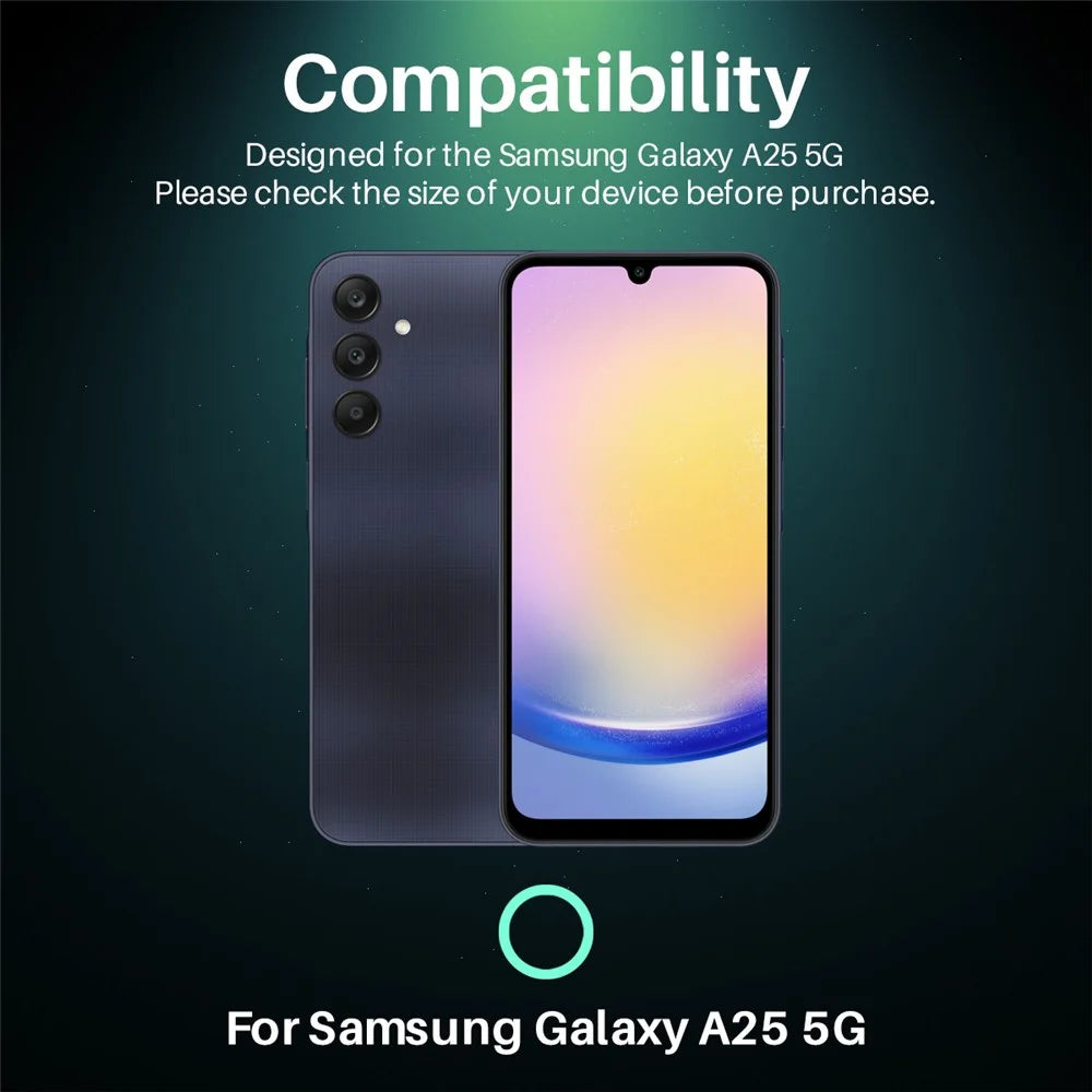 NORTHJO For Samsung Galaxy A25 5G (Global) (161.0 x 76.5 x 8.3mm) Camera Lens Protector Tempered Glass HD Clear 3D Full Coverage - 2