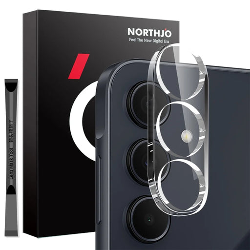 NORTHJO For Samsung Galaxy A35 5G Camera Lens Protector Tempered Glass HD Clear 3D Full Coverage - 1