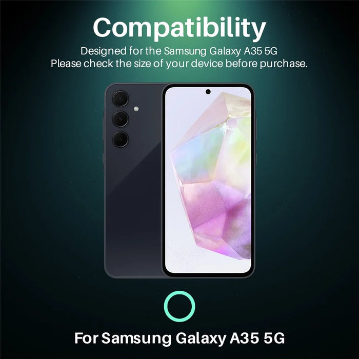 NORTHJO For Samsung Galaxy A35 5G Camera Lens Protector Tempered Glass HD Clear 3D Full Coverage - 2