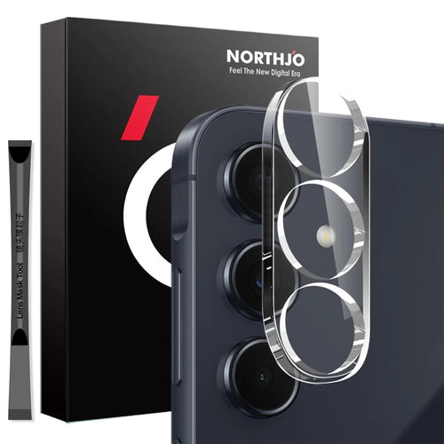 NORTHJO For Samsung Galaxy A55 5G Camera Lens Protector Tempered Glass HD Clear 3D Full Coverage - 1