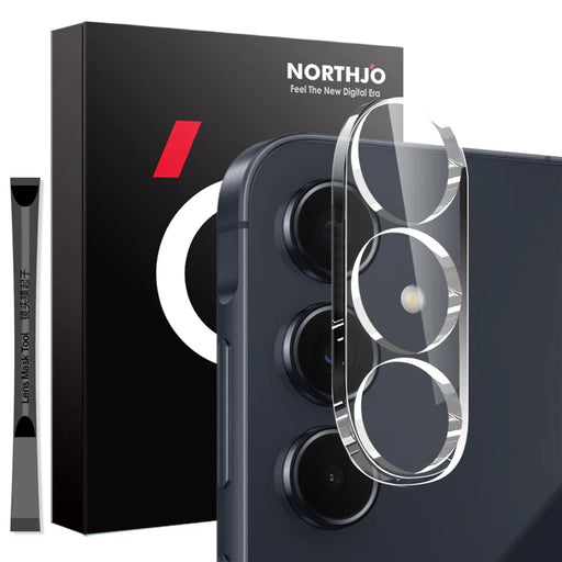 NORTHJO For Samsung Galaxy A55 5G Camera Lens Protector Tempered Glass HD Clear 3D Full Coverage - 1