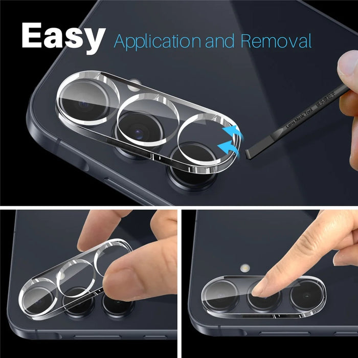 NORTHJO For Samsung Galaxy A55 5G Camera Lens Protector Tempered Glass HD Clear 3D Full Coverage - 5