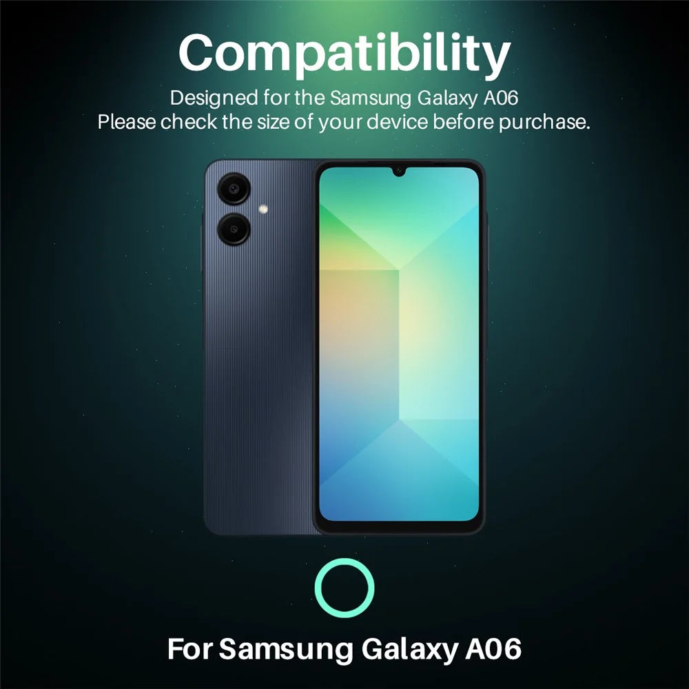 NORTHJO For Samsung Galaxy A06 4G Camera Lens Protector Tempered Glass HD Clear 3D Full Coverage - 2