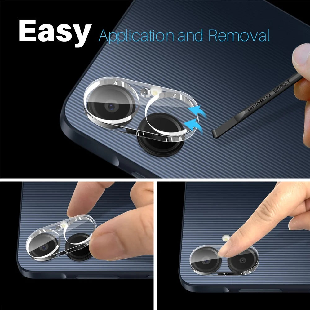 NORTHJO For Samsung Galaxy A06 4G Camera Lens Protector Tempered Glass HD Clear 3D Full Coverage - 5