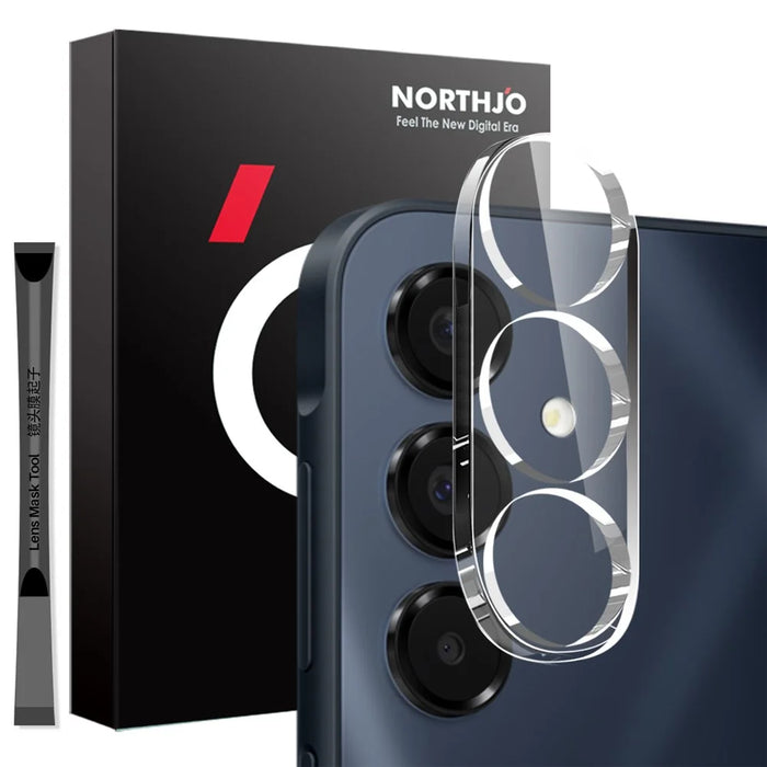 NORTHJO For Samsung Galaxy A16 5G  /  4G Camera Lens Protector Tempered Glass HD Clear 3D Full Coverage - 1