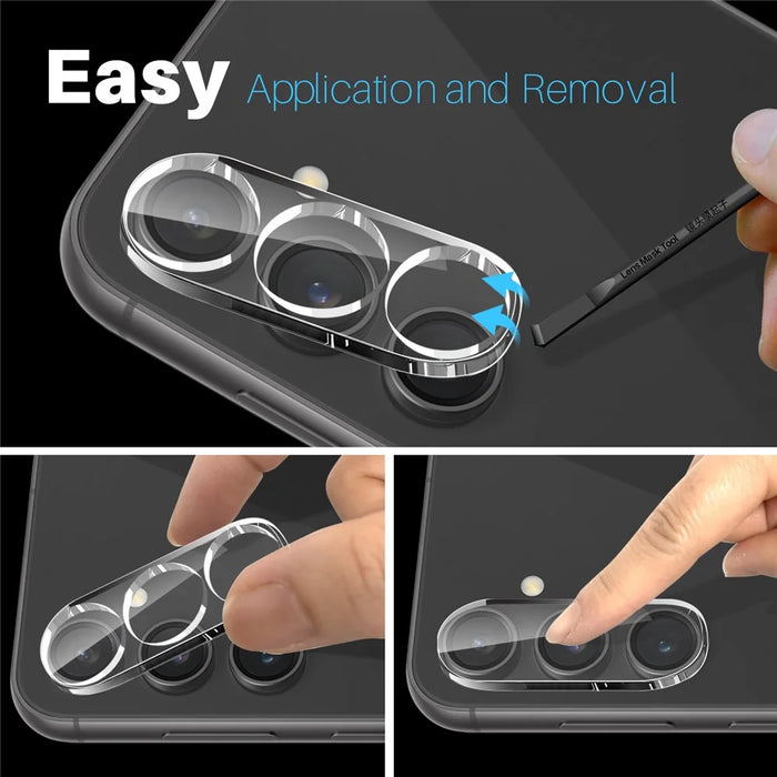 NORTHJO For Samsung Galaxy S23 FE Camera Lens Protector Tempered Glass HD Clear 3D Full Coverage - 5