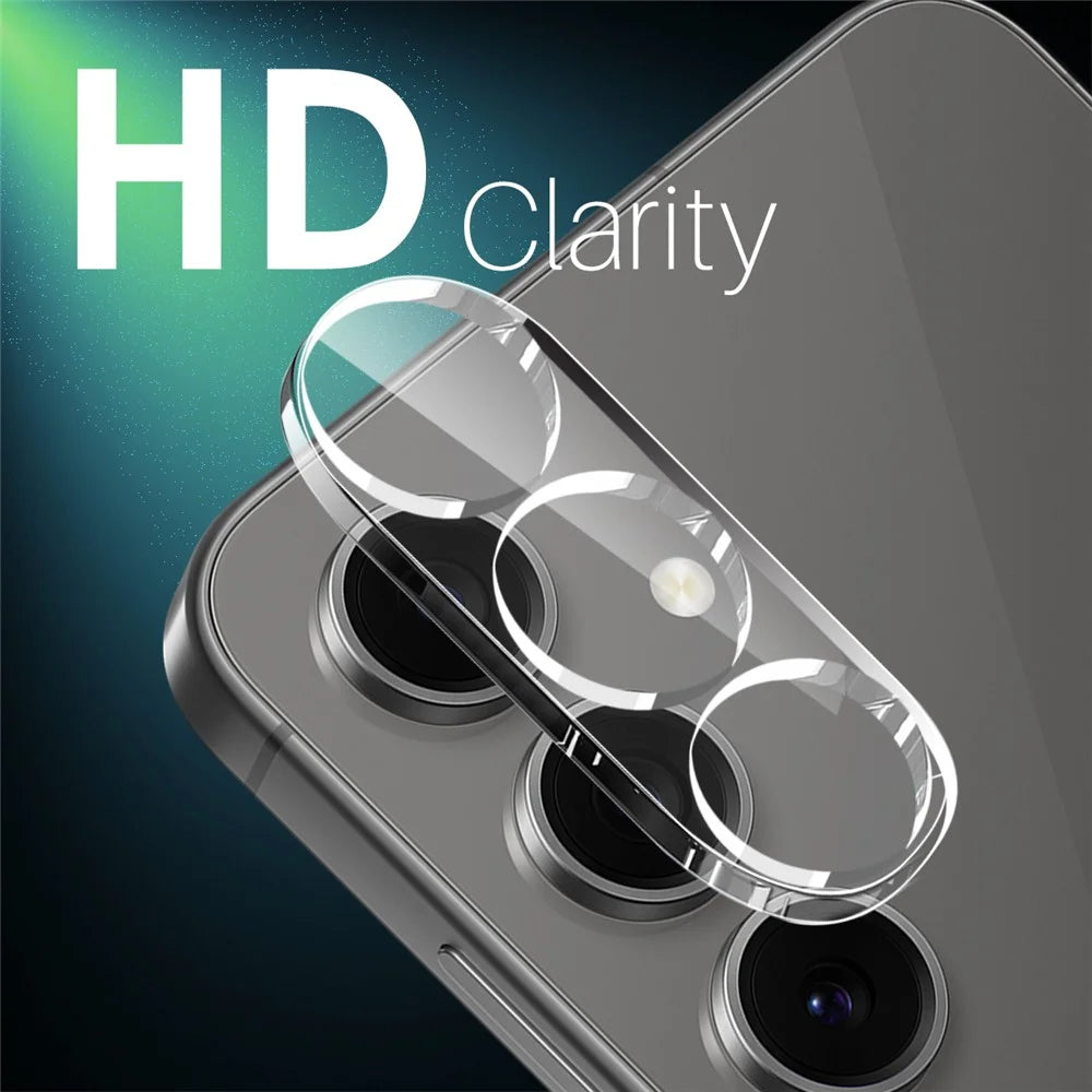 NORTHJO For Samsung Galaxy S24 FE Camera Lens Protector Tempered Glass HD Clear 3D Full Coverage - 3