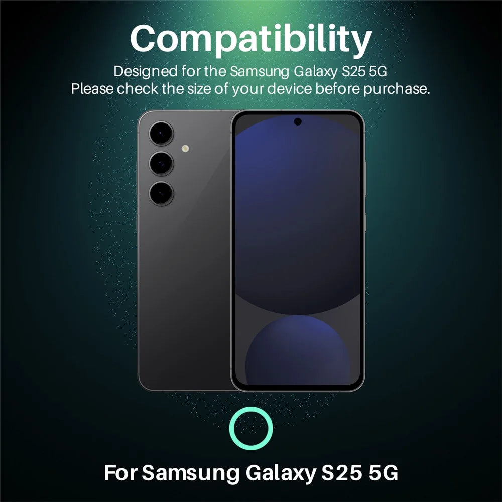NORTHJO For Samsung Galaxy S25 Camera Lens Protector Tempered Glass HD Clear 3D Full Coverage - 2
