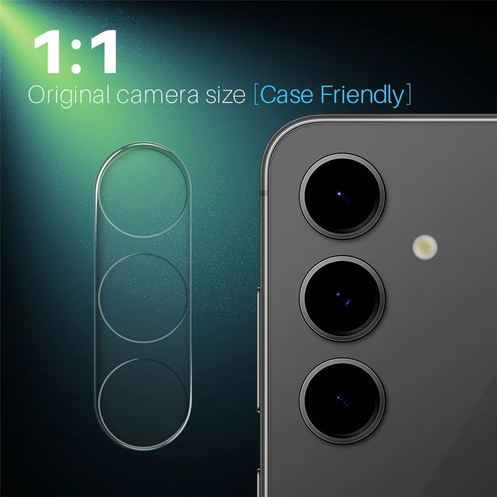 NORTHJO For Samsung Galaxy S25 Camera Lens Protector Tempered Glass HD Clear 3D Full Coverage - 4