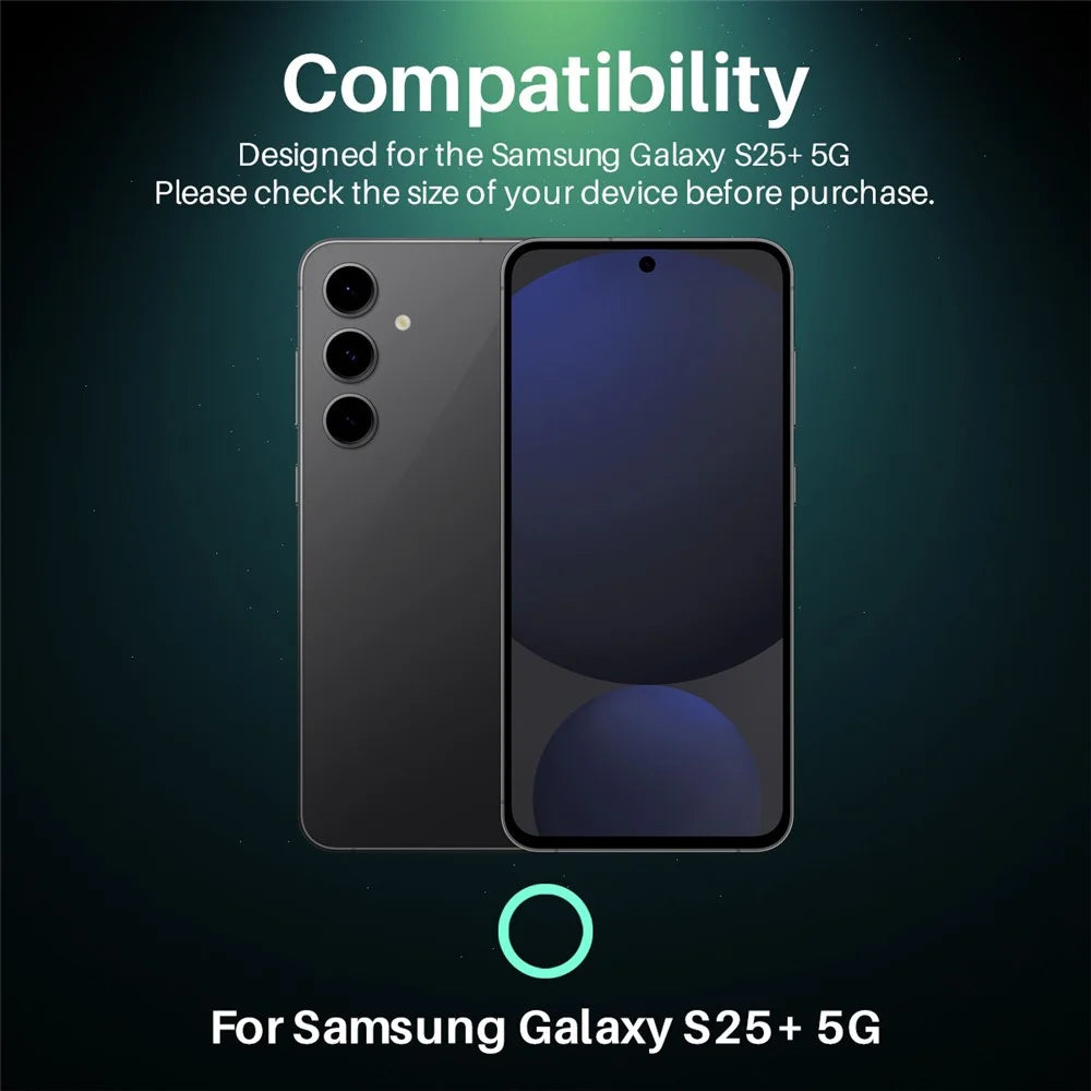 NORTHJO For Samsung Galaxy S25+ Camera Lens Protector Tempered Glass HD Clear 3D Full Coverage - 2