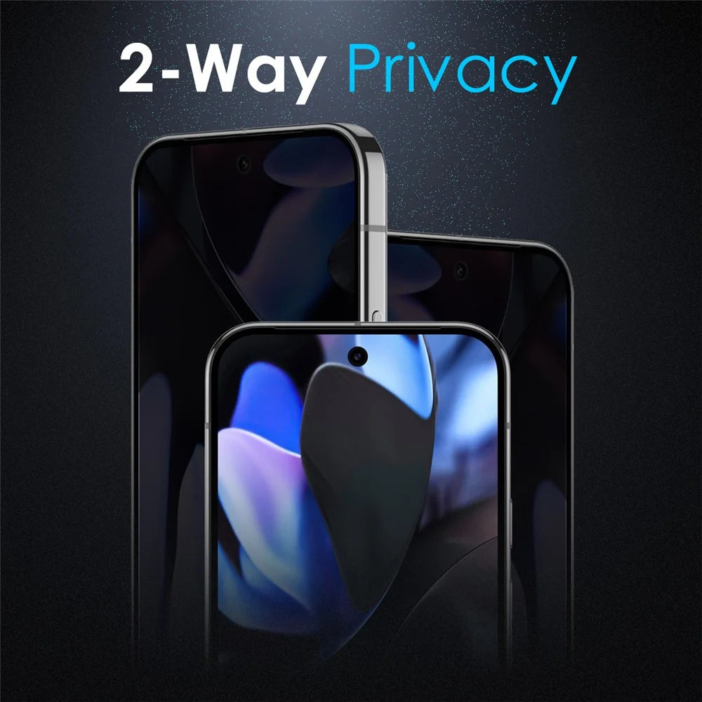 NORTHJO A++ For Google Pixel 9 / Pixel 9 Pro Privacy Screen Protector Support Fingerprint Unlock High Aluminium-Silicon Glass 0.3mm Film - 4