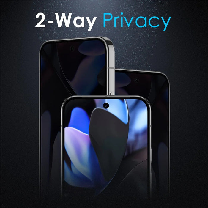 NORTHJO A++ For Google Pixel 9 / Pixel 9 Pro Privacy Screen Protector Support Fingerprint Unlock High Aluminium-Silicon Glass 0.3mm Film - 4
