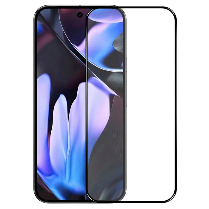 NORTHJO A++ For Google Pixel 9 Pro XL Screen Protector Support Fingerprint Unlock Silk Printing High Aluminum-Silicon Glass Film, Black - 1