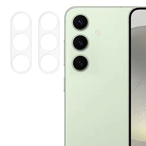 2Pcs For Samsung Galaxy S25 Camera Lens Protector 3D Arc Edge Anti-Scratch Tempered Glass Lens Film - 1