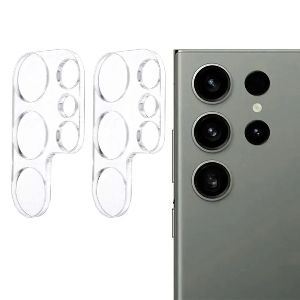 2Pcs For Samsung Galaxy S25 Ultra Camera Lens Protector 3D Arc Edge Anti-Scratch Tempered Glass Lens Film - 1