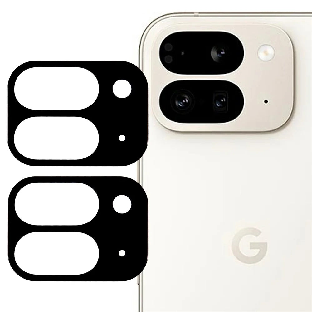 2Pcs For Google Pixel 9 Pro Fold 5G Full Coverage Camera Lens Protector Silk Printing Tempered Glass Lens Film 3D Arc Edge - 1