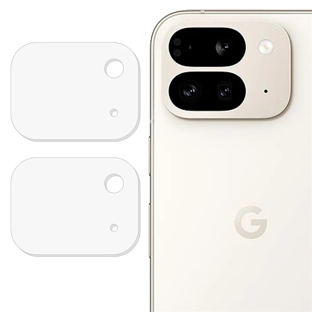 2Pcs For Google Pixel 9 Pro Fold 5G Camera Lens Protector 3D Arc Edge Anti-Scratch Tempered Glass Lens Film - 1