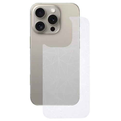 For iPhone 16 Pro Max Back Screen Protector Soft PET Film Diamonds Pattern - 1