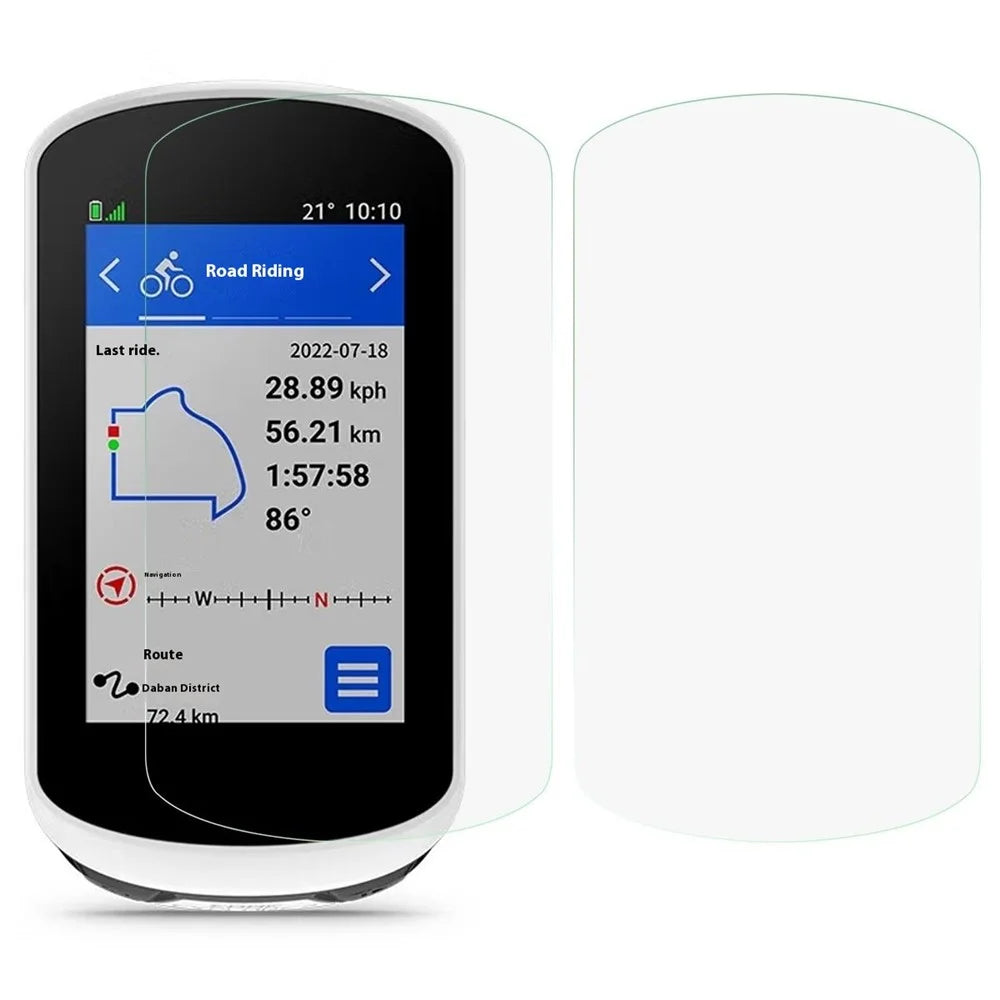 2Pcs / Set Tempered Glass Screen Protector for GARMIN Edge Explore 2, 2.5D Arc Edge High-Definition Tempered Glass Protective Film - 1