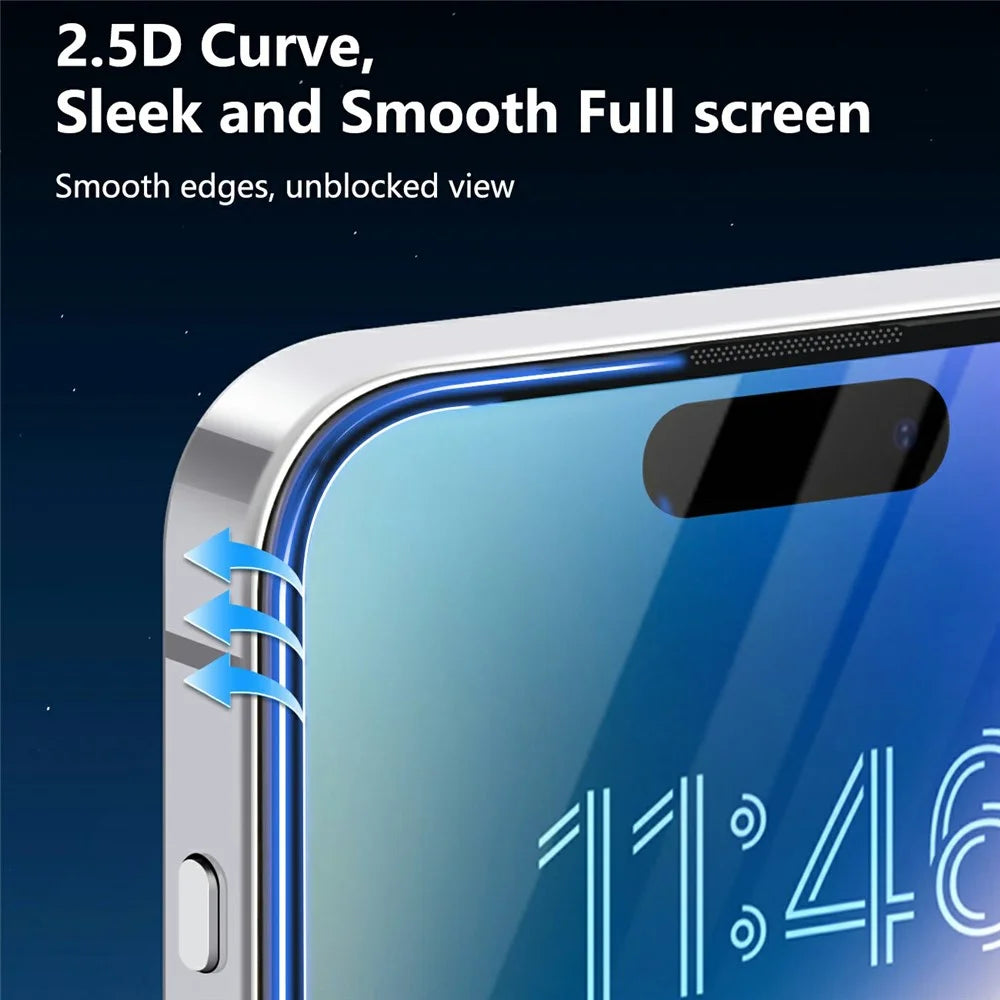JOYROOM JR-MLG0278 For iPhone 16 Plus / 15 Plus / 14 Pro Max 2.5D Full Screen Protector High Aluminium-Silicon Glass Film - 3