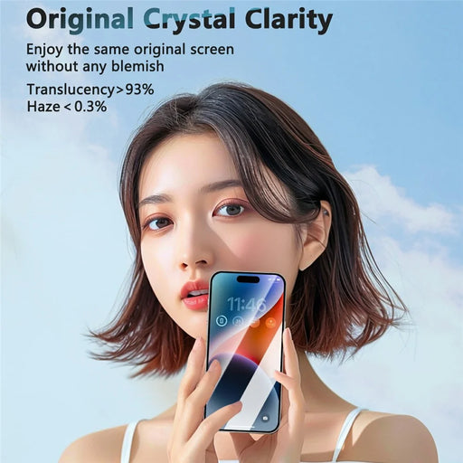 JOYROOM JR-MLG0285 For iPhone 16 Pro Anti-Blue-Ray Full Screen Protector 2.5D Silk Printing Film - 2