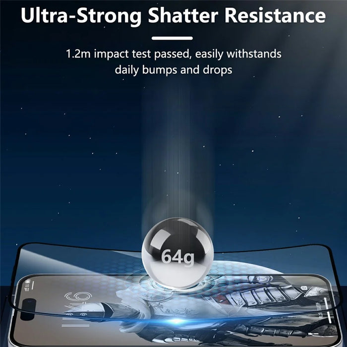 JOYROOM JR-MLG0285 For iPhone 16 Pro Anti-Blue-Ray Full Screen Protector 2.5D Silk Printing Film - 5