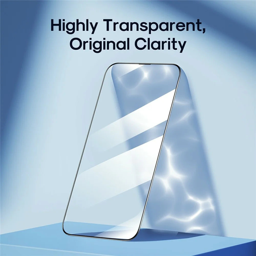 JOYROOM JR-Z22 For iPhone 15 Pro Silk Printing Screen Protector 2.5D High Aluminium-Silicon Glass Film - 3