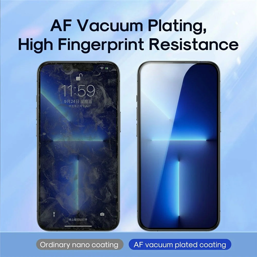 JOYROOM JR-Z22 For iPhone 15 Pro Silk Printing Screen Protector 2.5D High Aluminium-Silicon Glass Film - 5