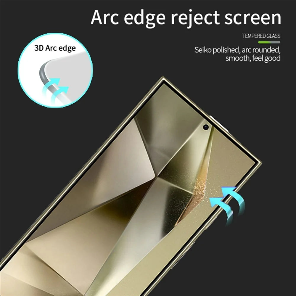 PINWUYO JK 3D Tempered Glass Film Series-2 For Samsung Galaxy S25 Ultra Screen Protector Clear Film (Fingerprint Unlock) - 6