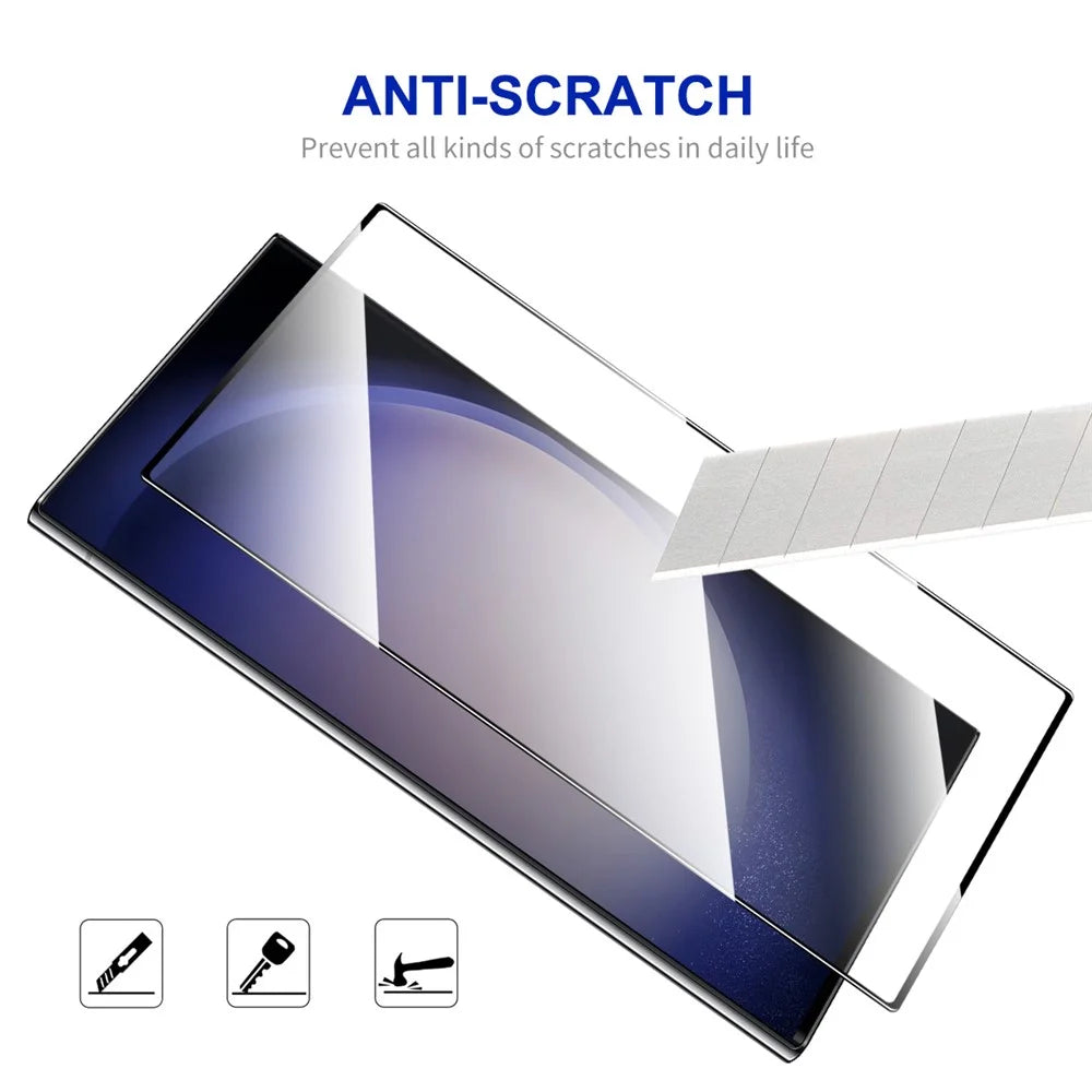 ENKAY HAT PRINCE For Samsung Galaxy S25 Ultra Screen Protector   Silk Print 0.18mm Tempered Glass (Fingerprint Unlock) - Transparent - 5