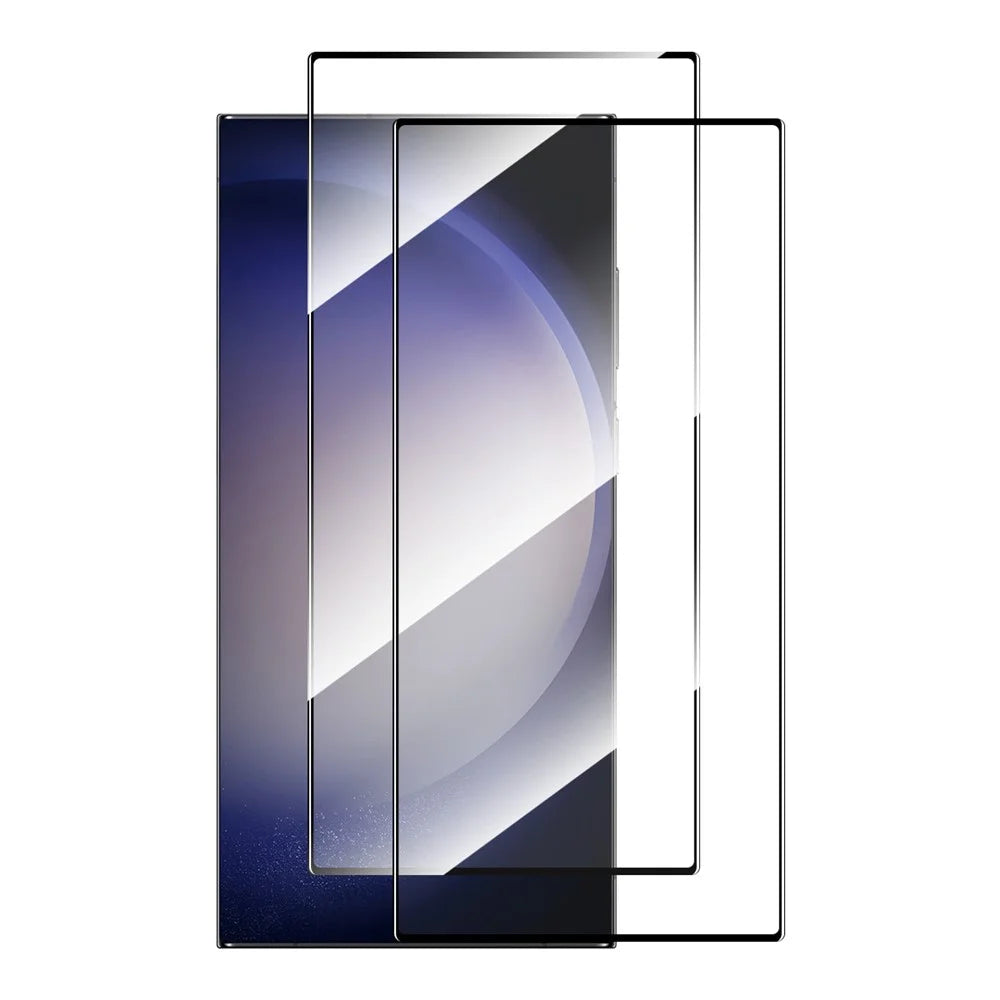 ENKAY HAT PRINCE For Samsung Galaxy S25 Ultra 2PcsScreen Protector   Silk Printing 0.18mm High Aluminum-Silicon Glass (Fingerprint Unlock) - Transparent - 1