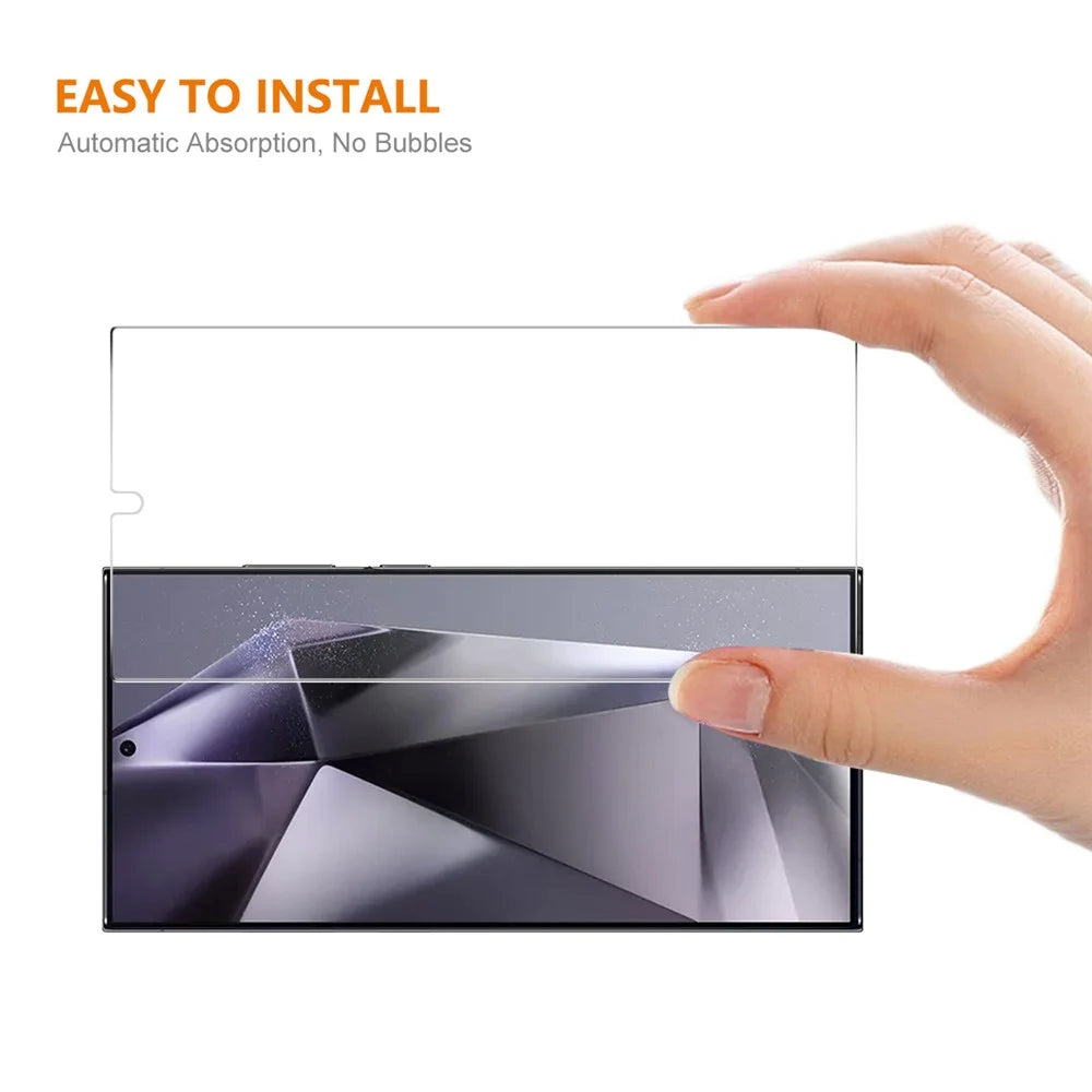 ENKAY HAT PRINCE For Samsung Galaxy S25 Ultra 2Pcs Screen Protector   Fingerprint Unlock 0.18mm High Aluminum-Silicon Glass - Transparent - 6
