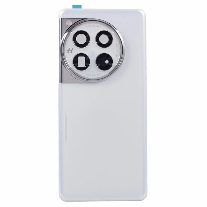 For OnePlus 12 5G OEM Battery Housing with Adhesive Sticker + Camera Lens Cover - White - 2
