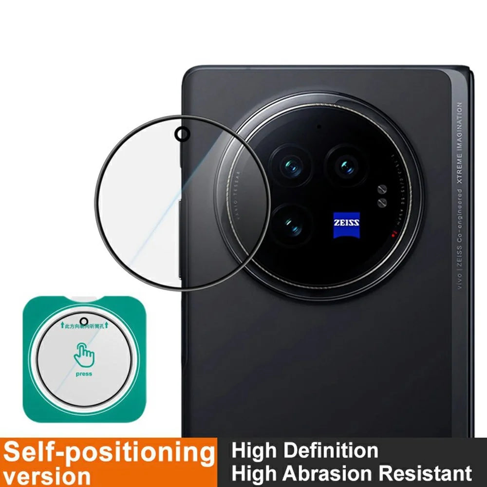 IMAK For vivo X Fold3 Camera Lens Protector Tempered Glass Lens Film with Self-Positioning Frame - 3