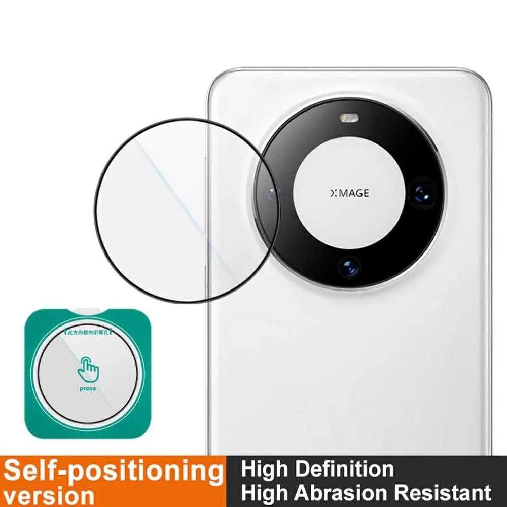 IMAK For Huawei Mate 60 Pro / Mate 60 Pro+ Camera Lens Protector Tempered Glass Lens Film with Self-Positioning Frame - 3