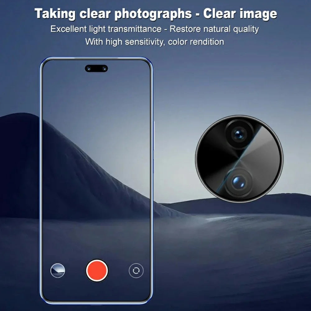 IMAK For Huawei nova 12 Pro 5G / nova 12 Ultra 5G Camera Lens Protector Tempered Glass Lens Film with Self-Positioning Frame - 4