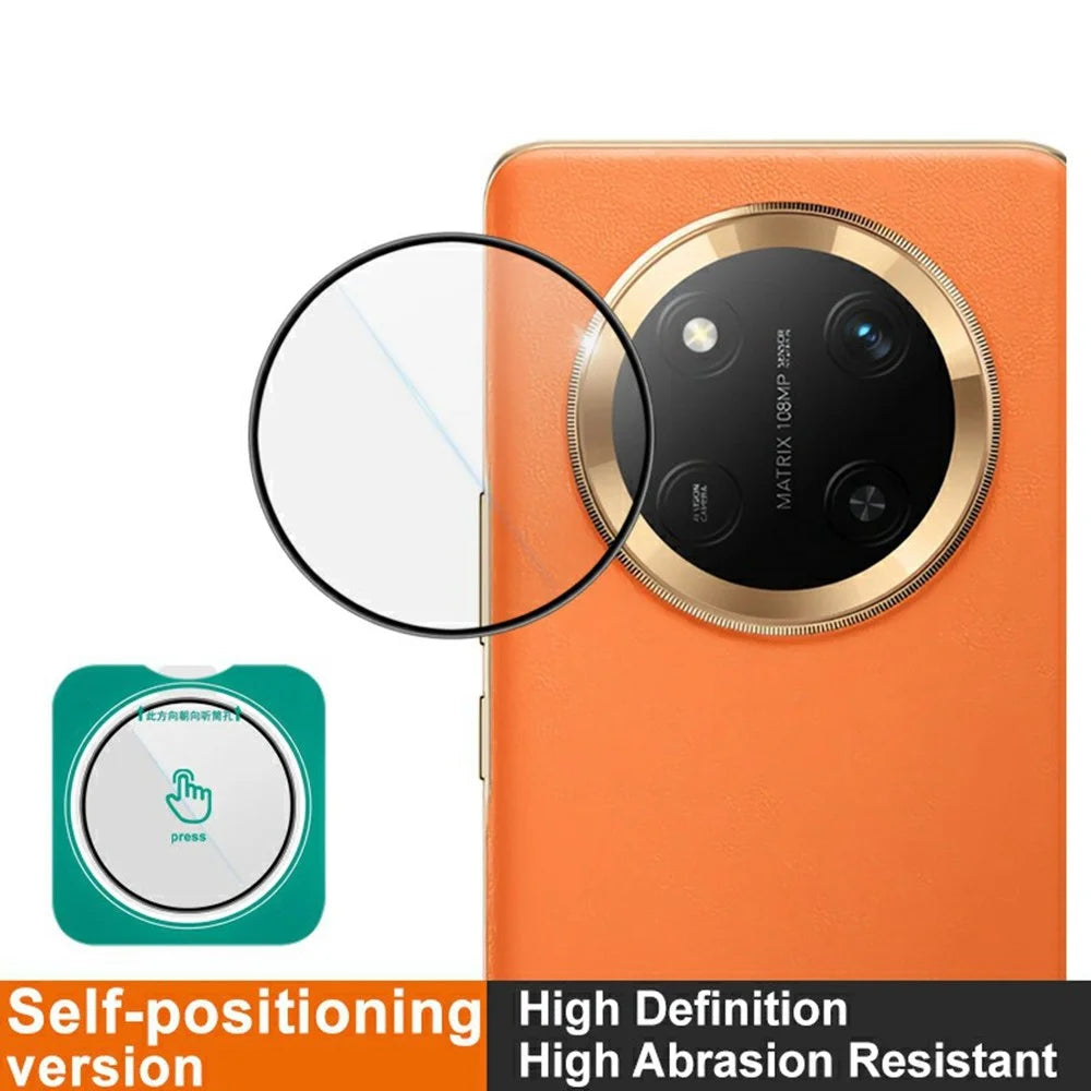IMAK For Honor Magic7 Lite 5G / X9c 5G / X60 Pro 5G Camera Lens Protector Tempered Glass Lens Film with Self-Positioning Frame - 3
