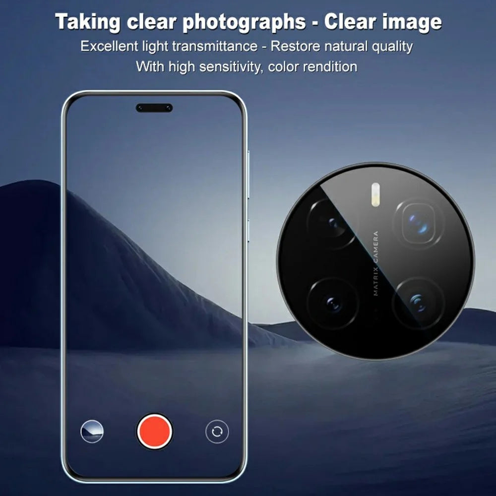 IMAK For Honor Magic7 Pro 5G Camera Lens Protector Tempered Glass Lens Film with Self-Positioning Frame - 4