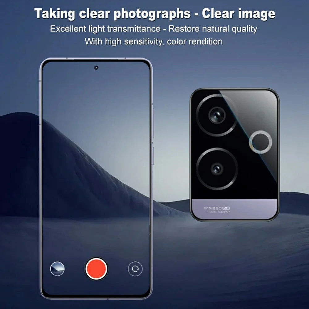 IMAK For Realme GT 6 5G Camera Lens Protector Tempered Glass Lens Film with Self-Positioning Frame - 4