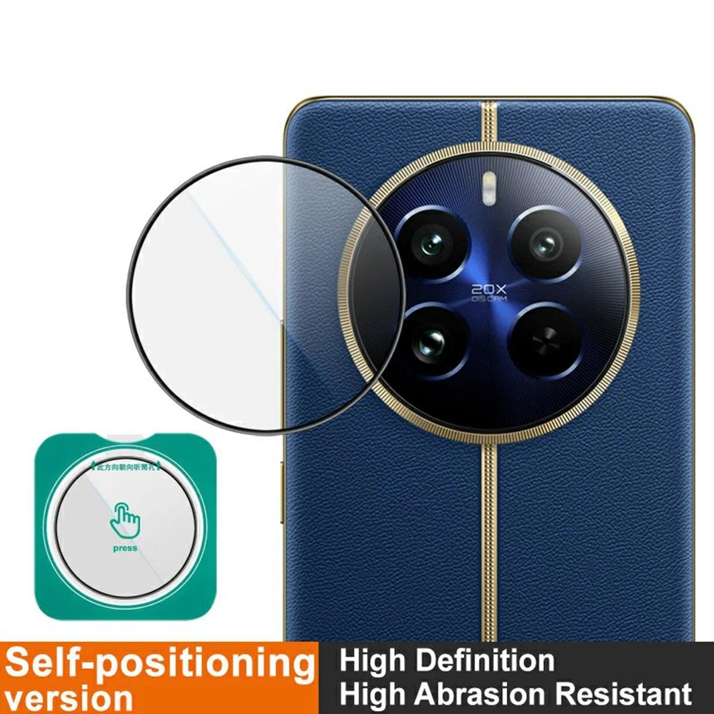 IMAK For Realme 12 Pro 5G / 12 Pro+ 5G / 12 Pro Ultra Camera Lens Protector Tempered Glass Lens Film with Self-Positioning Frame - 3