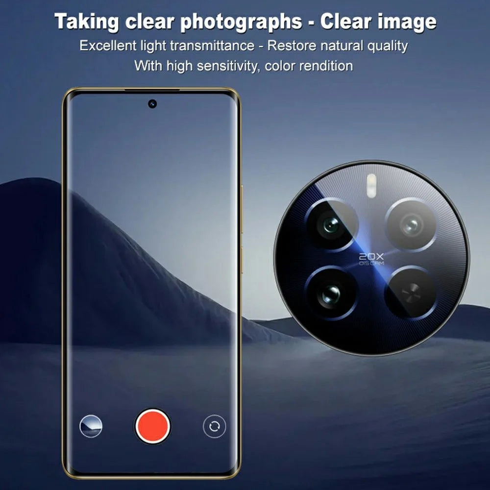 IMAK For Realme 12 Pro 5G / 12 Pro+ 5G / 12 Pro Ultra Camera Lens Protector Tempered Glass Lens Film with Self-Positioning Frame - 4