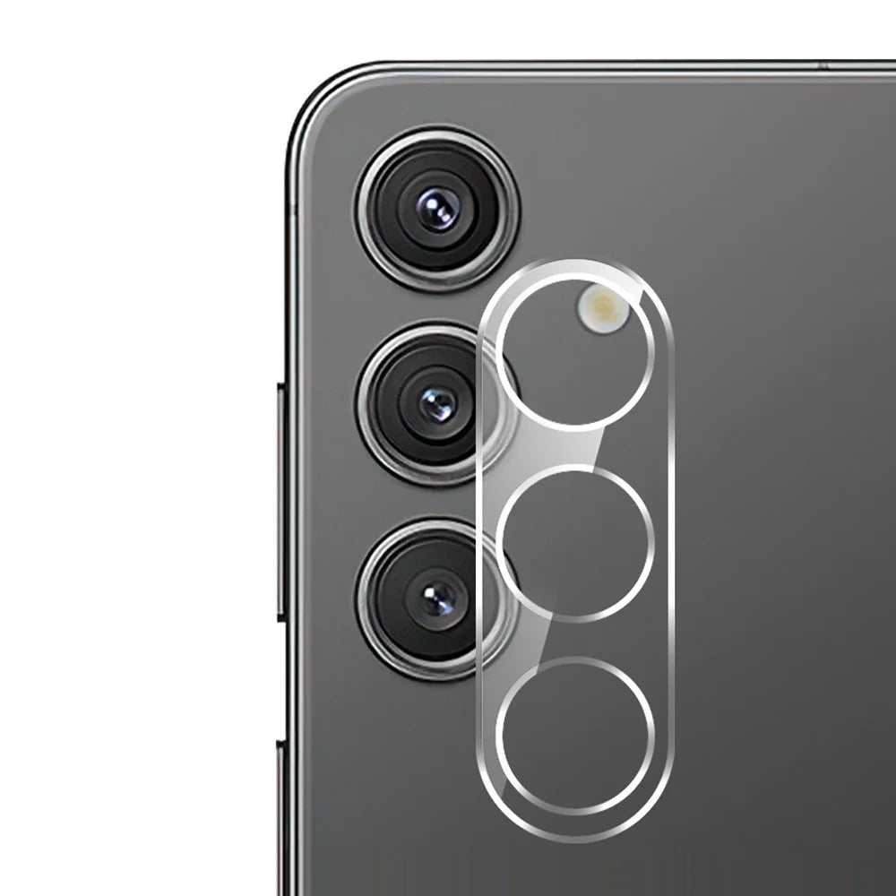 For Samsung Galaxy S25+ Camera Lens Protector Arc Edge Clear Tempered Glass Film - 1
