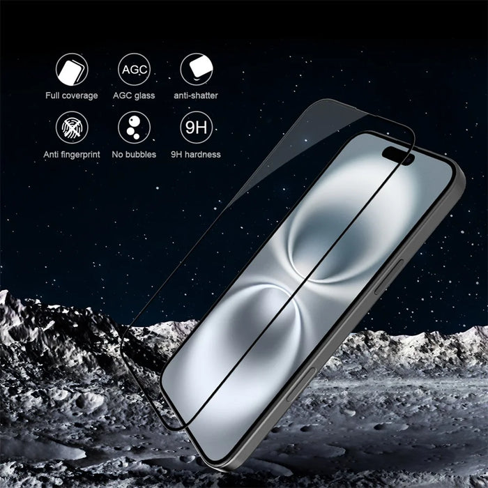 NILLKIN 3D CP+MAX For iPhone 16 Screen Protector Full Coverage Anti Explosion AGC Glass Film - 5